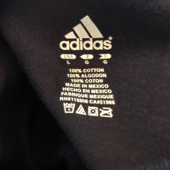 Adidas Dallas Mavericks Navy Tee T-Shirt Large VGC - Picture 4 of 4